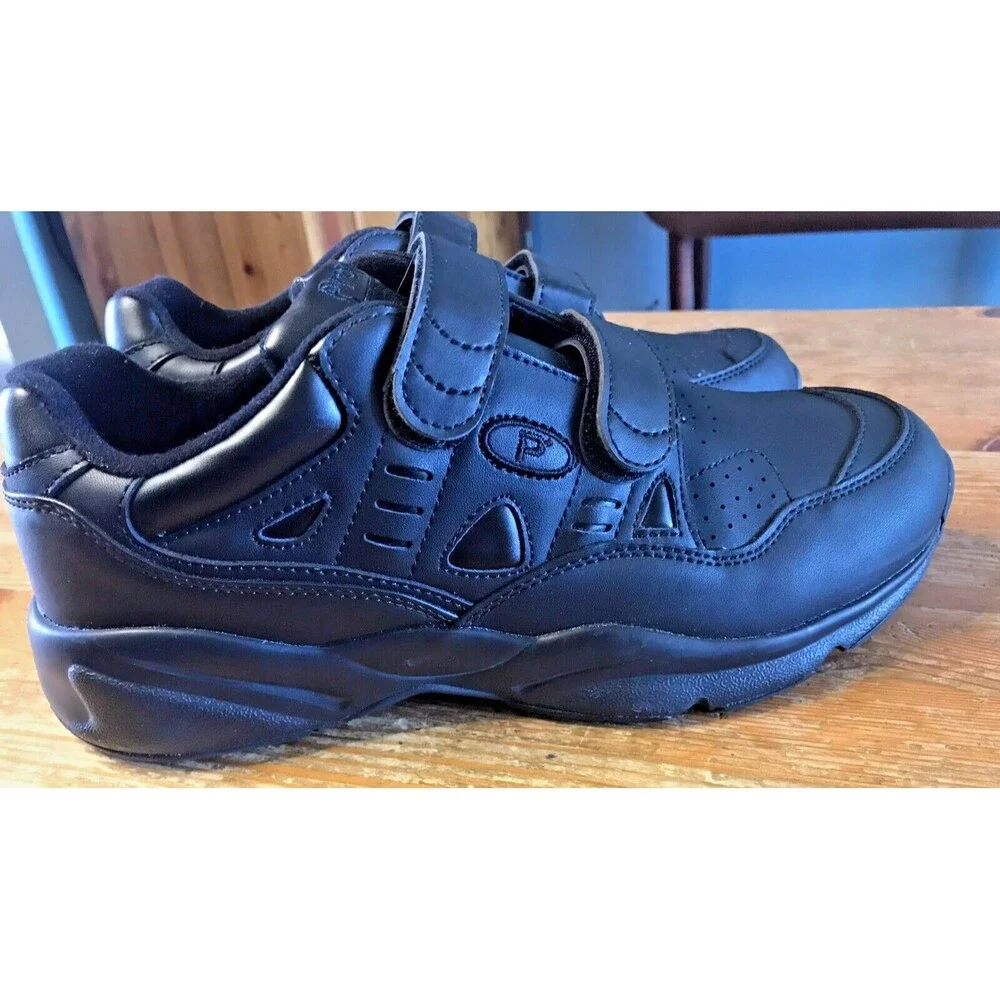 Propet Stability Walker Walking Mens Black Sneakers Athletic Shoes W2035 Sz 9